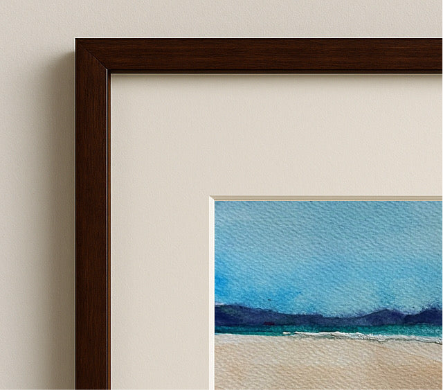 Newborough Beach, Anglesey – Framed Watercolor Landscape
