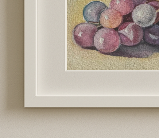 Grapes in Light– Original Watercolour Painting