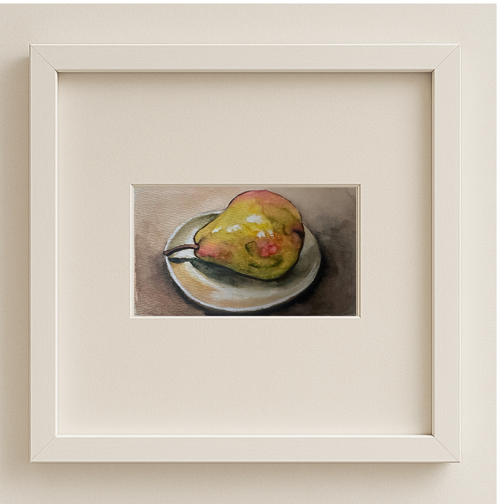 The Weight of Quiet – Framed Original Watercolour Painting