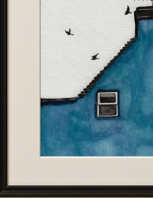 Blue for Sorrow – A4 (210 x 297 mm) Original Watercolour Painting
