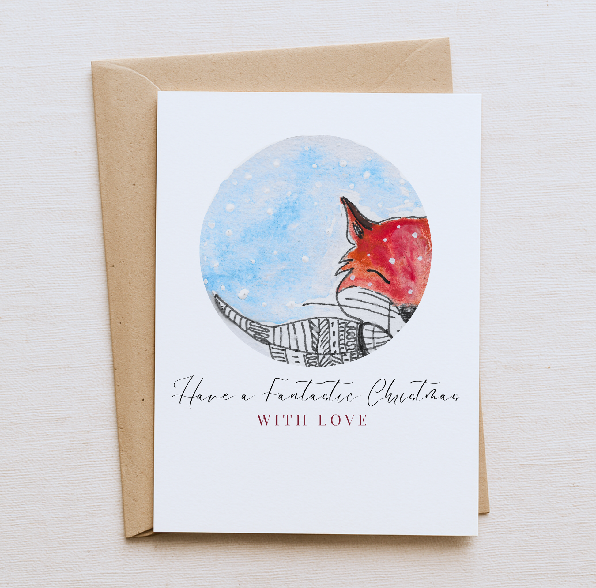Fantastic Mr Fox Christmas Card – Winter Snow Scene