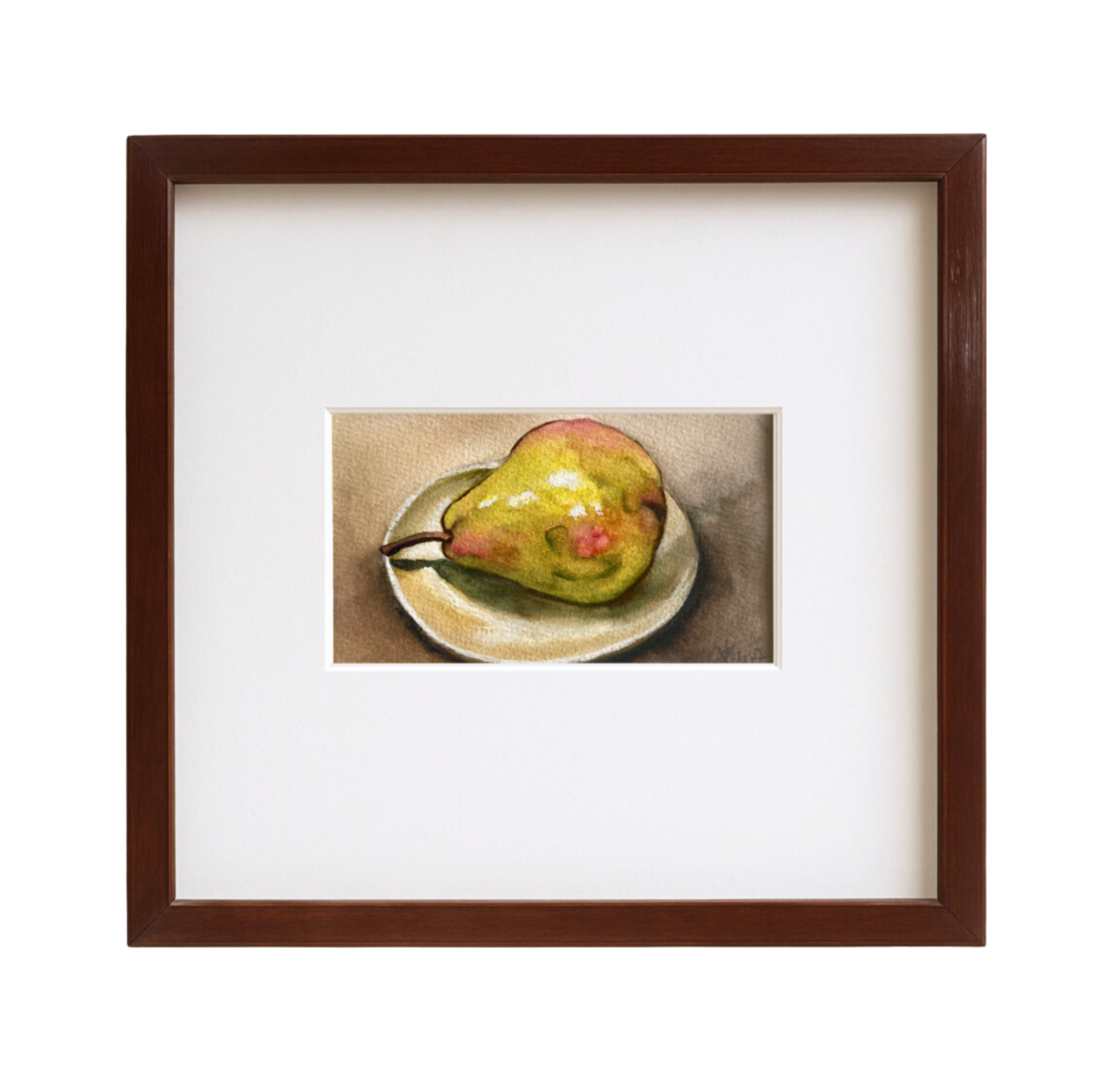 The Weight of Quiet – Framed Original Watercolour Painting