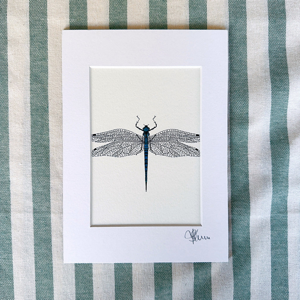 Dragonfly Signed Print-A5