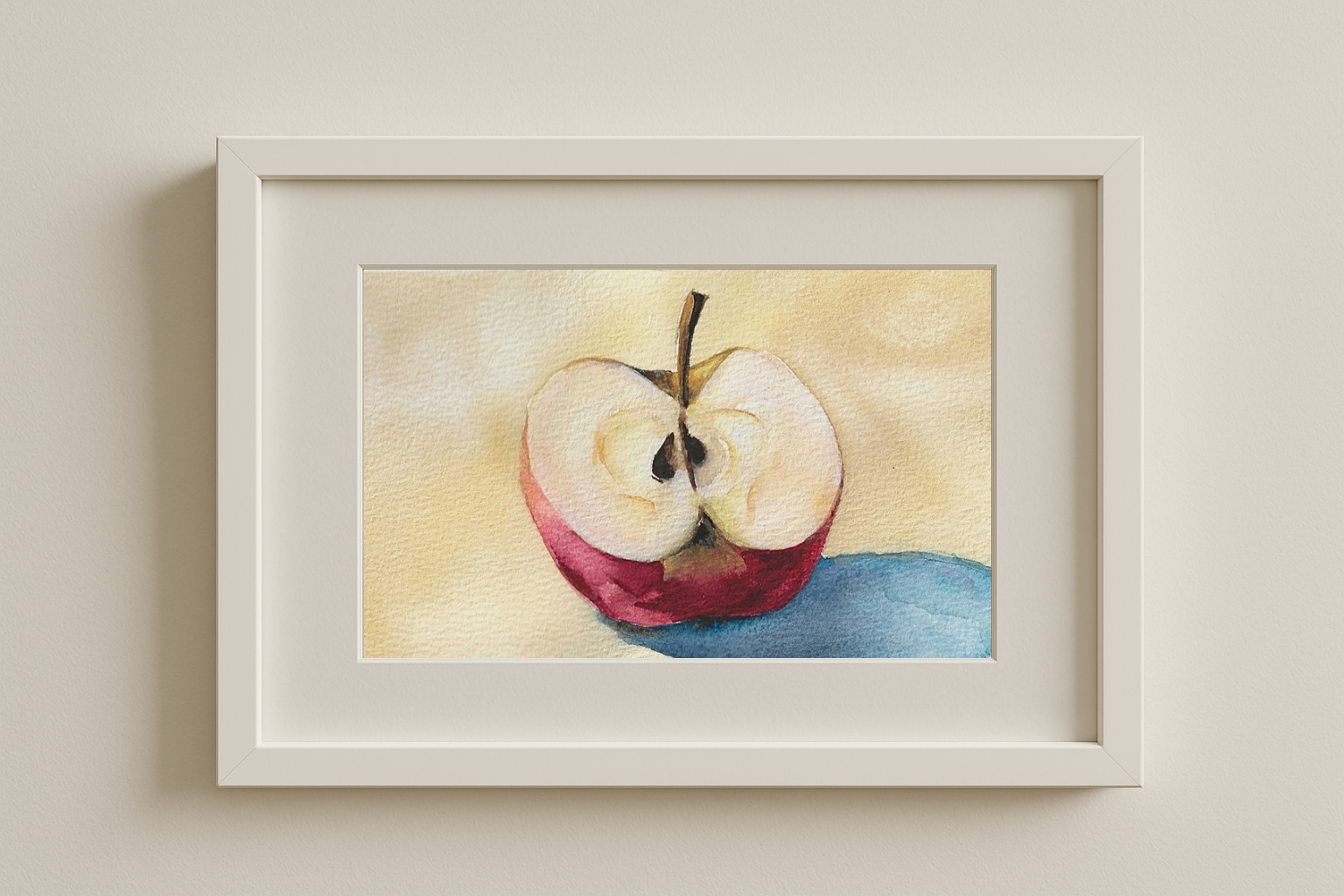 “Apple” – Original Watercolour | Rainbow Raindrops-148 mm × 210 mm