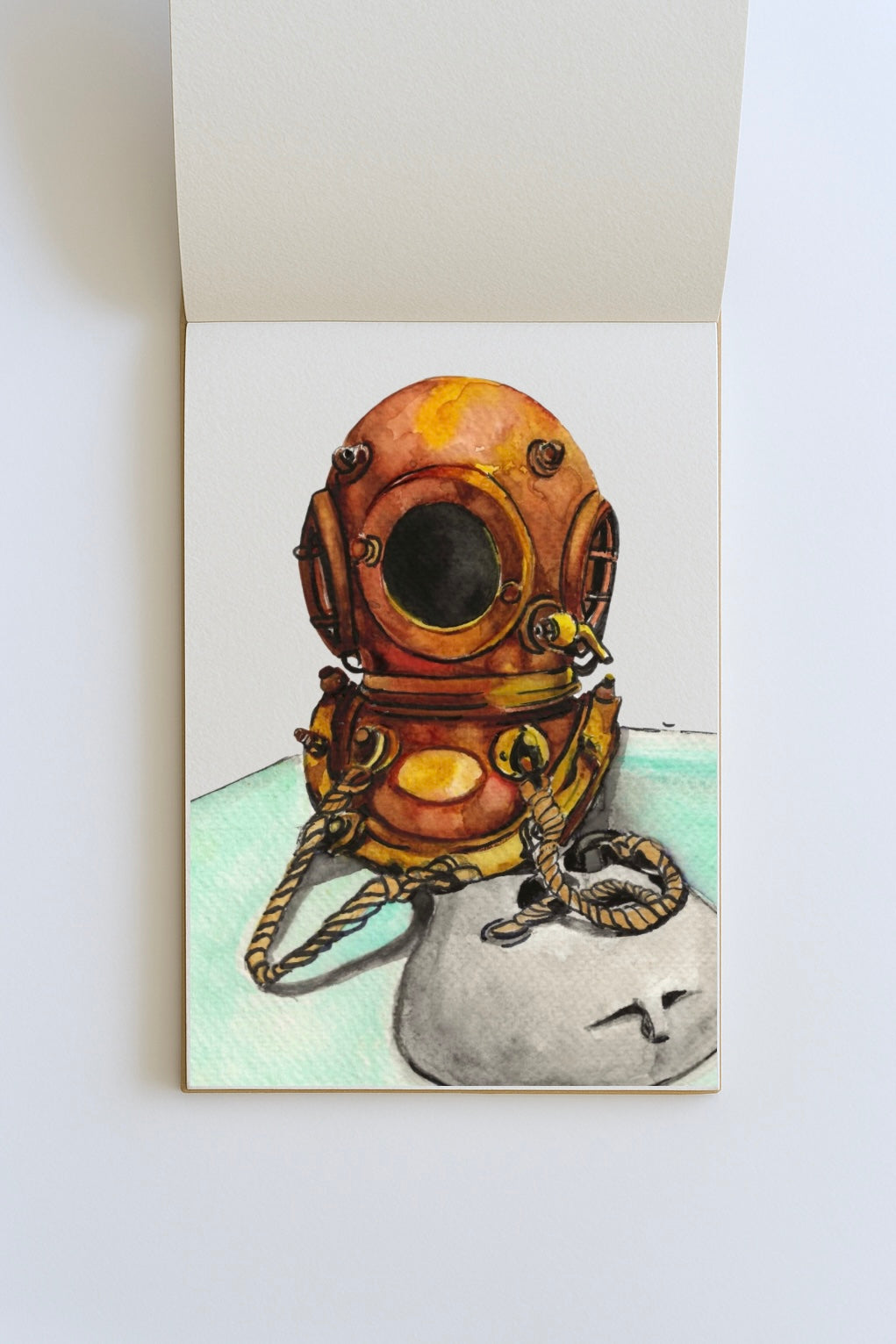 Whitstable Deep Sea Diver– Original A5 Print
