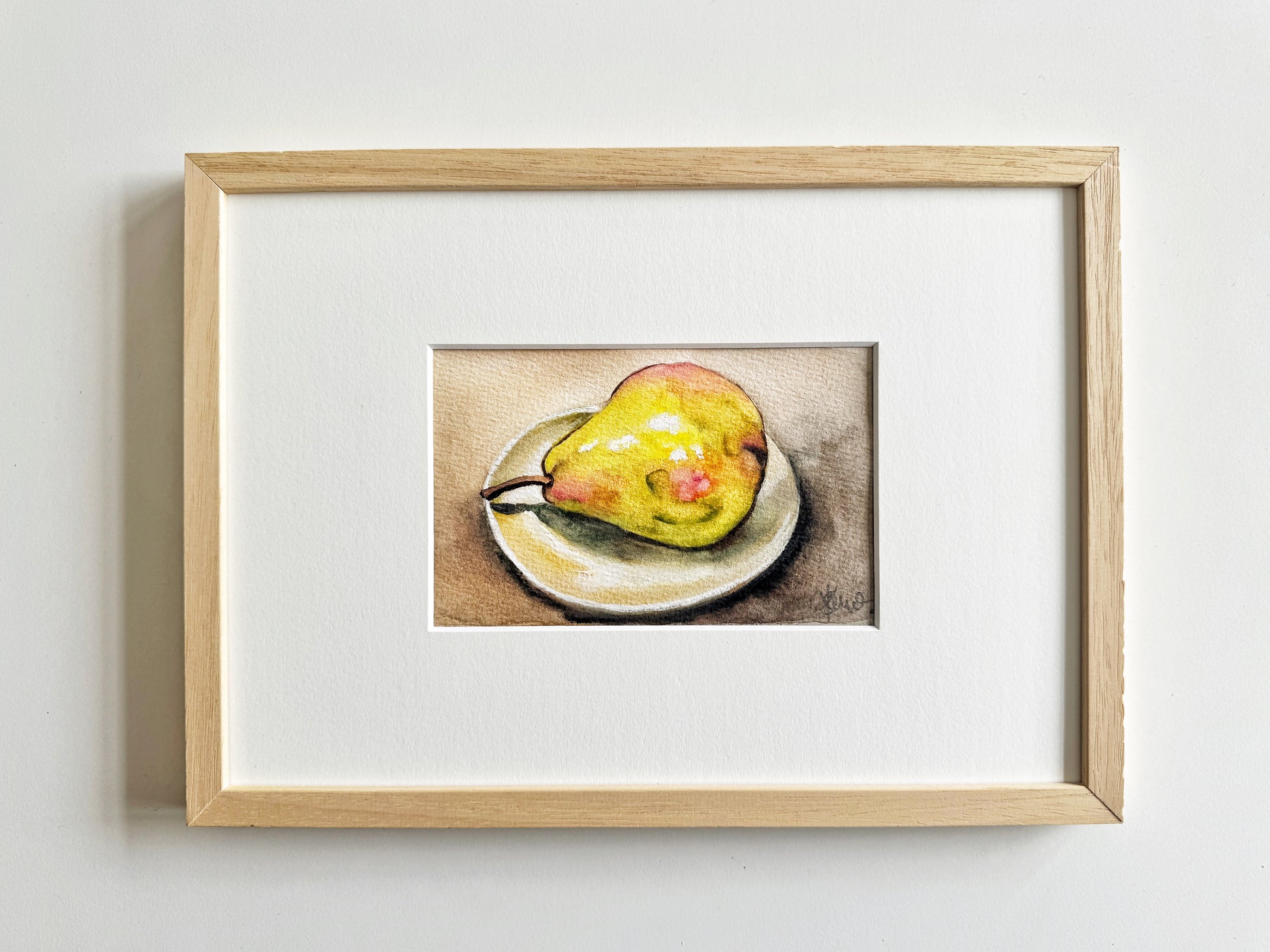 The Weight of Quiet – Framed Original Watercolour Painting