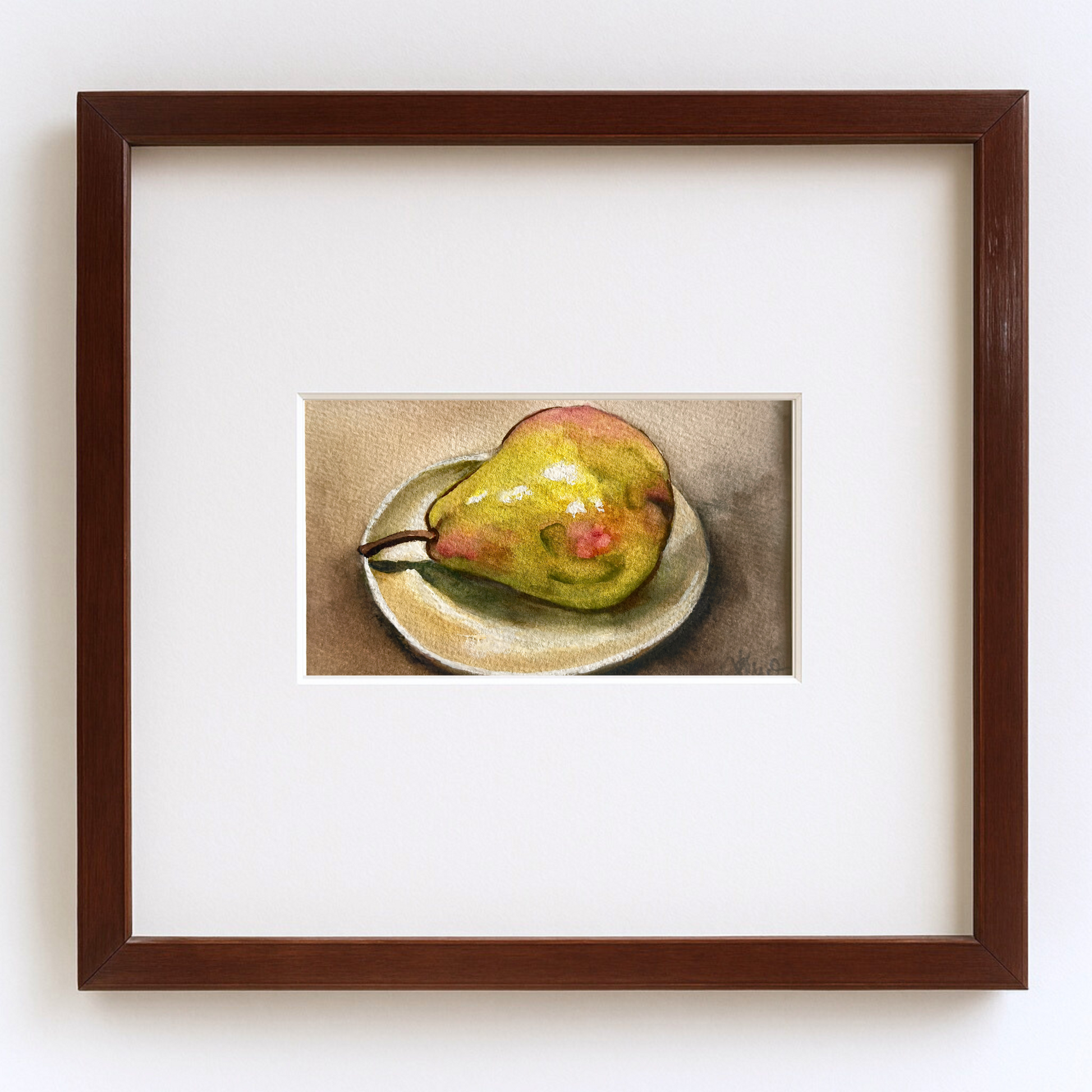 The Weight of Quiet – Framed Original Watercolour Painting