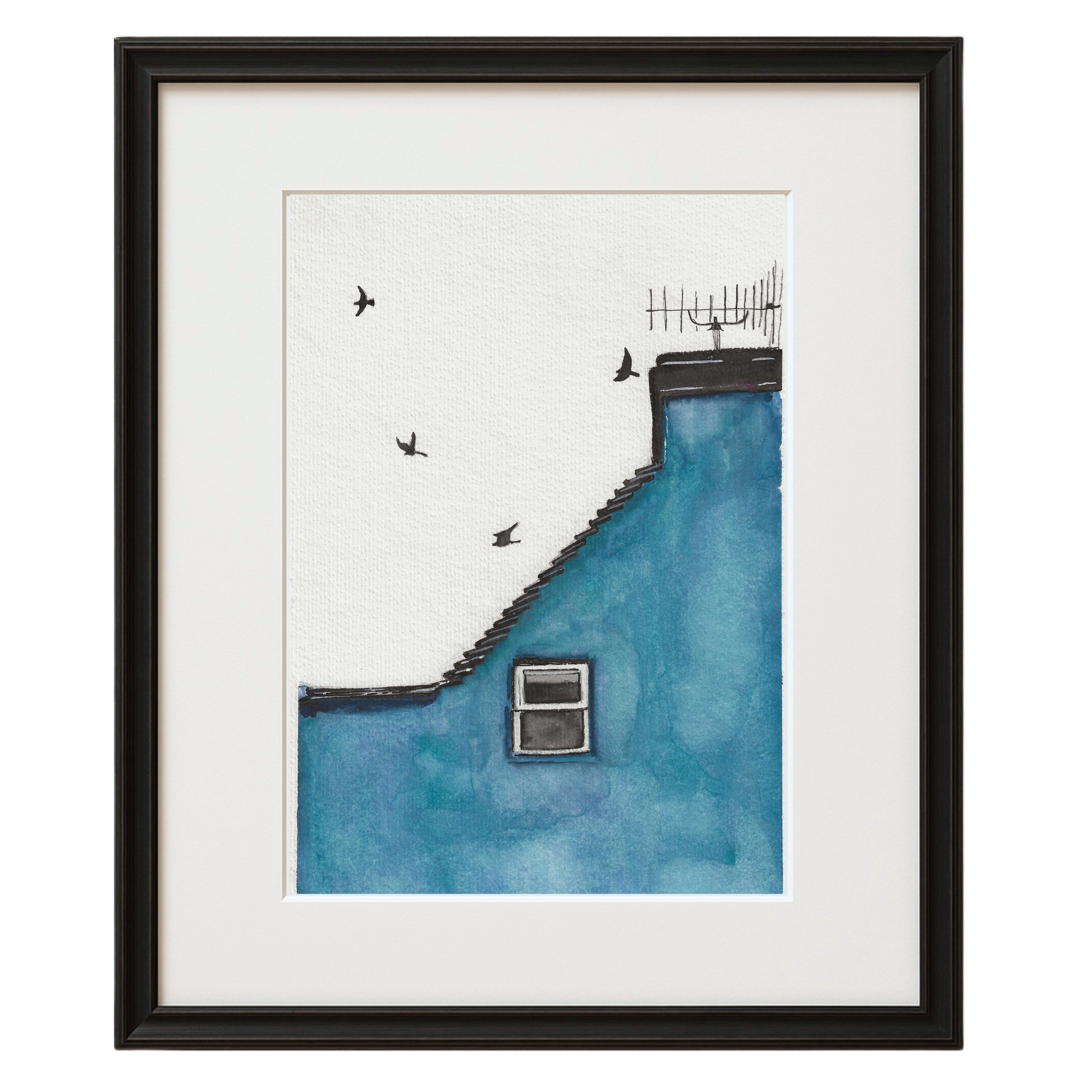 Blue for Sorrow – A4 (210 x 297 mm) Original Watercolour Painting