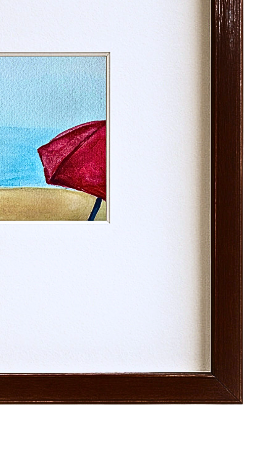Whitstable Sea Swim, Tankerton – Watercolor Coastal Artwork