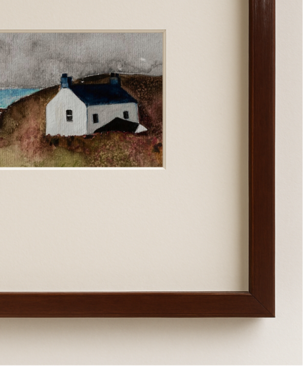 Lonely Cottage, Cornwall – Original Framed A5 Watercolour