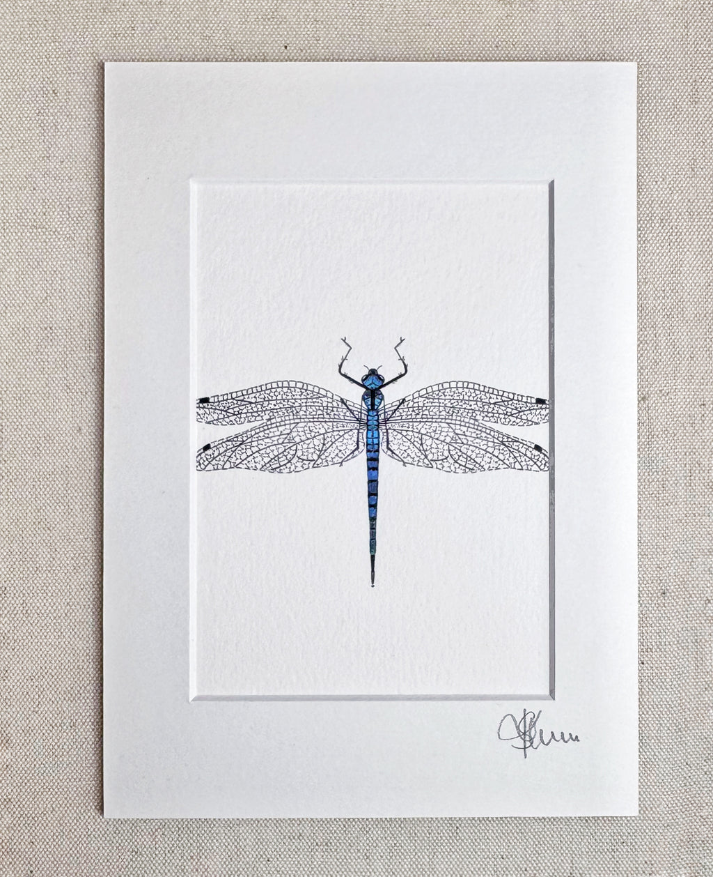 Dragonfly Signed Print-A5