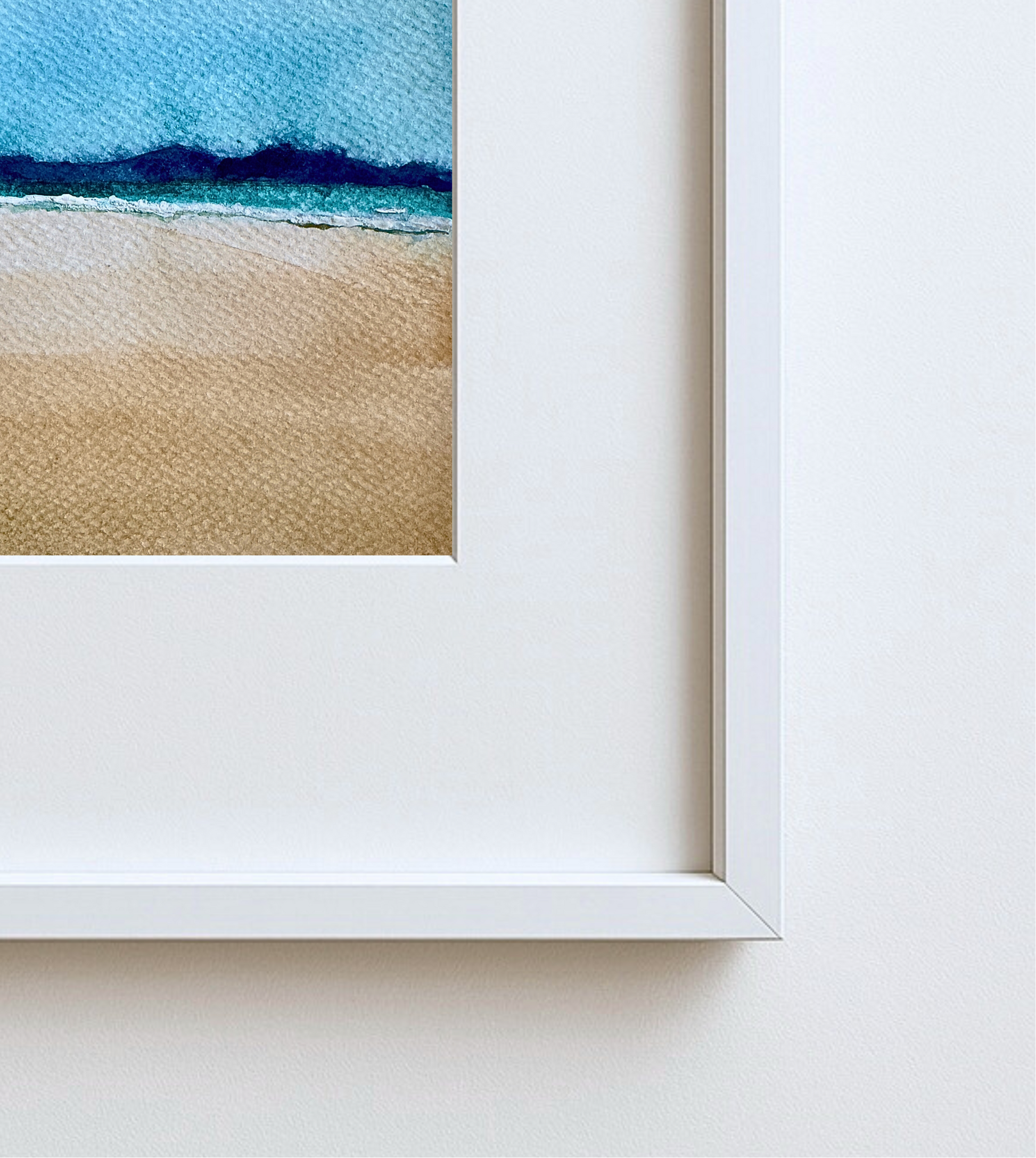 Newborough Beach, Anglesey – Framed Watercolor Landscape