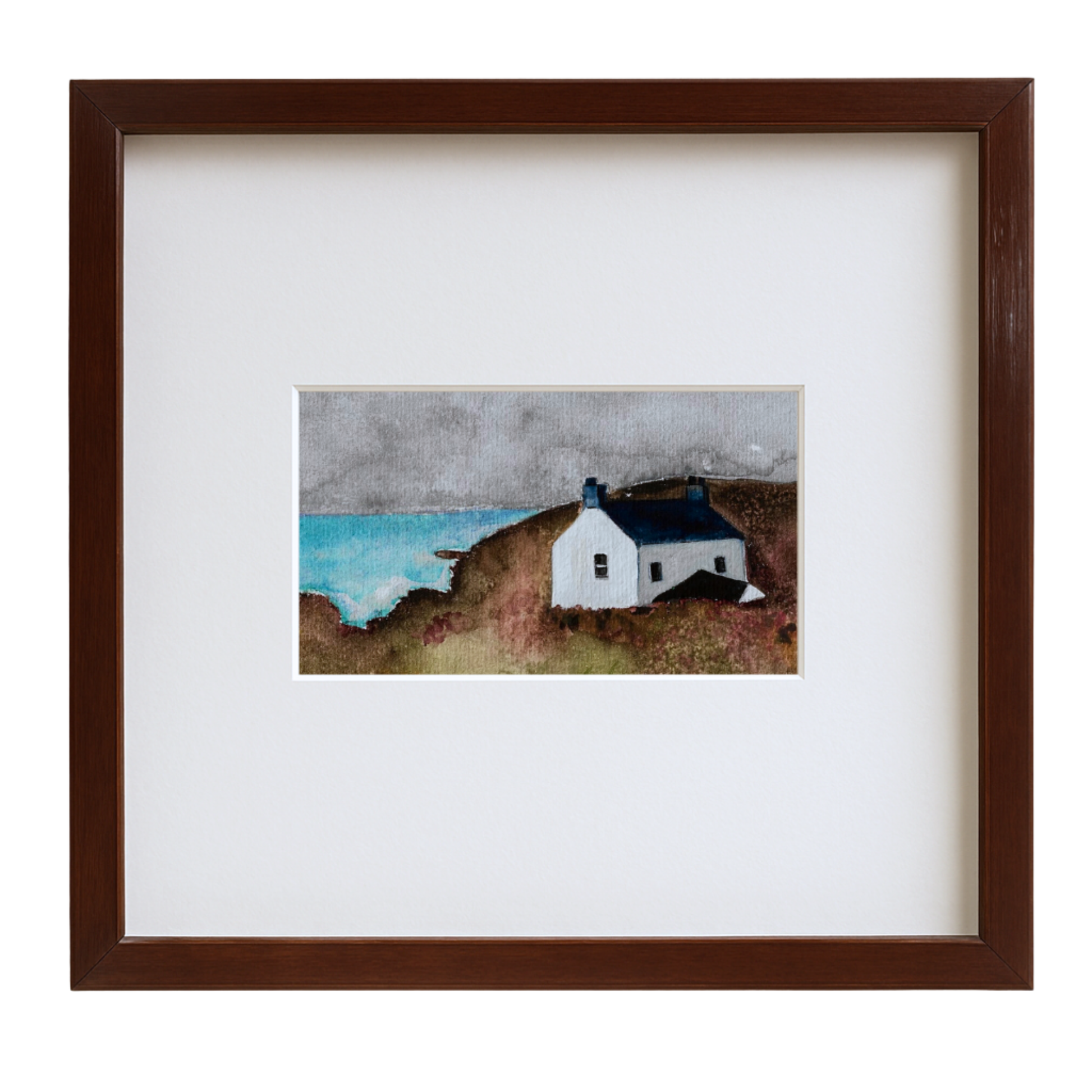 Lonely Cottage, Cornwall – Original Framed A5 Watercolour
