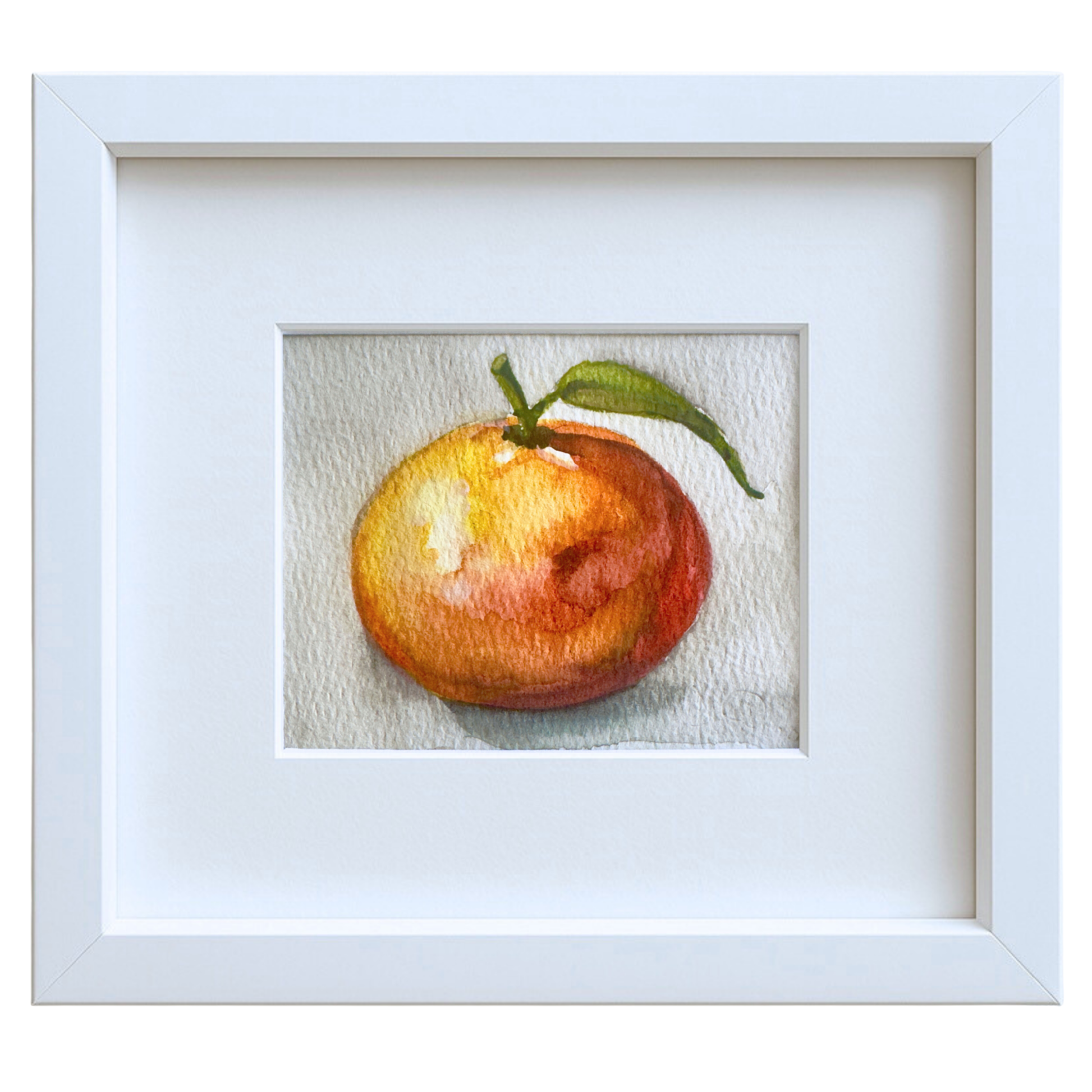 De Clementine –Mini Original Watercolour Still Life |  100 mm x 76 mm | Raindrops