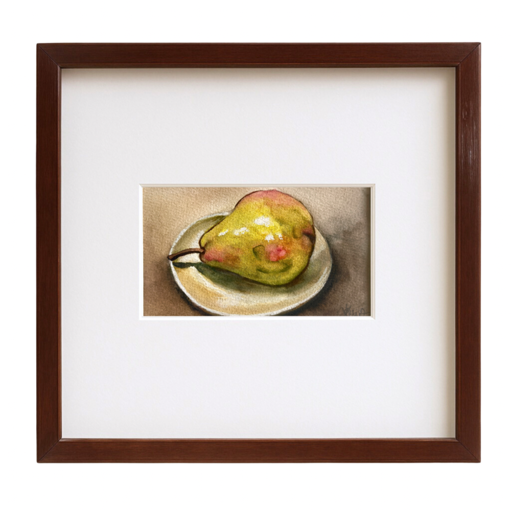 The Weight of Quiet – Framed Original Watercolour Painting