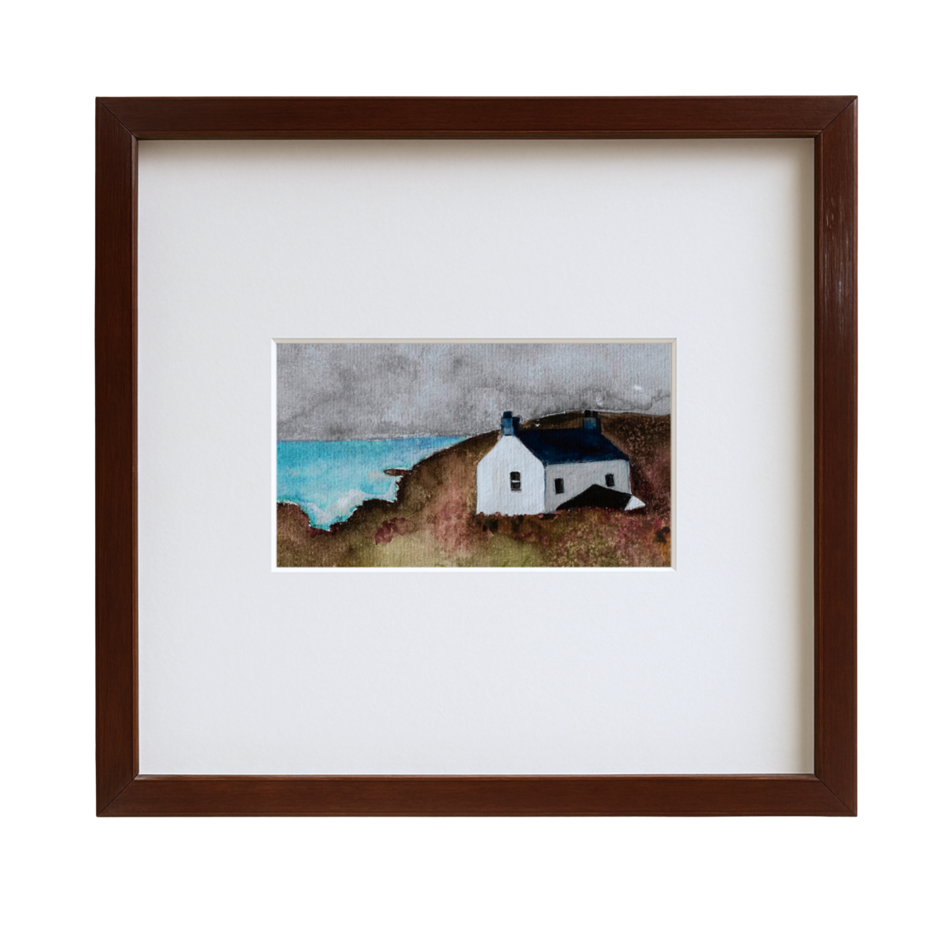 Lonely Cottage, Cornwall – Original Framed A5 Watercolour