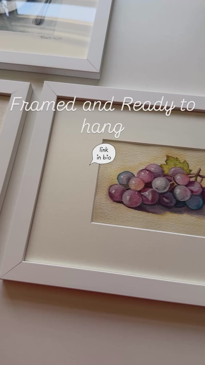 The Weight of Quiet – Framed Original Watercolour Painting